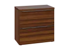 SIN 2 - 82Z kancelářská skříň, 2-zásuvková, 770x800x400, ořech královský